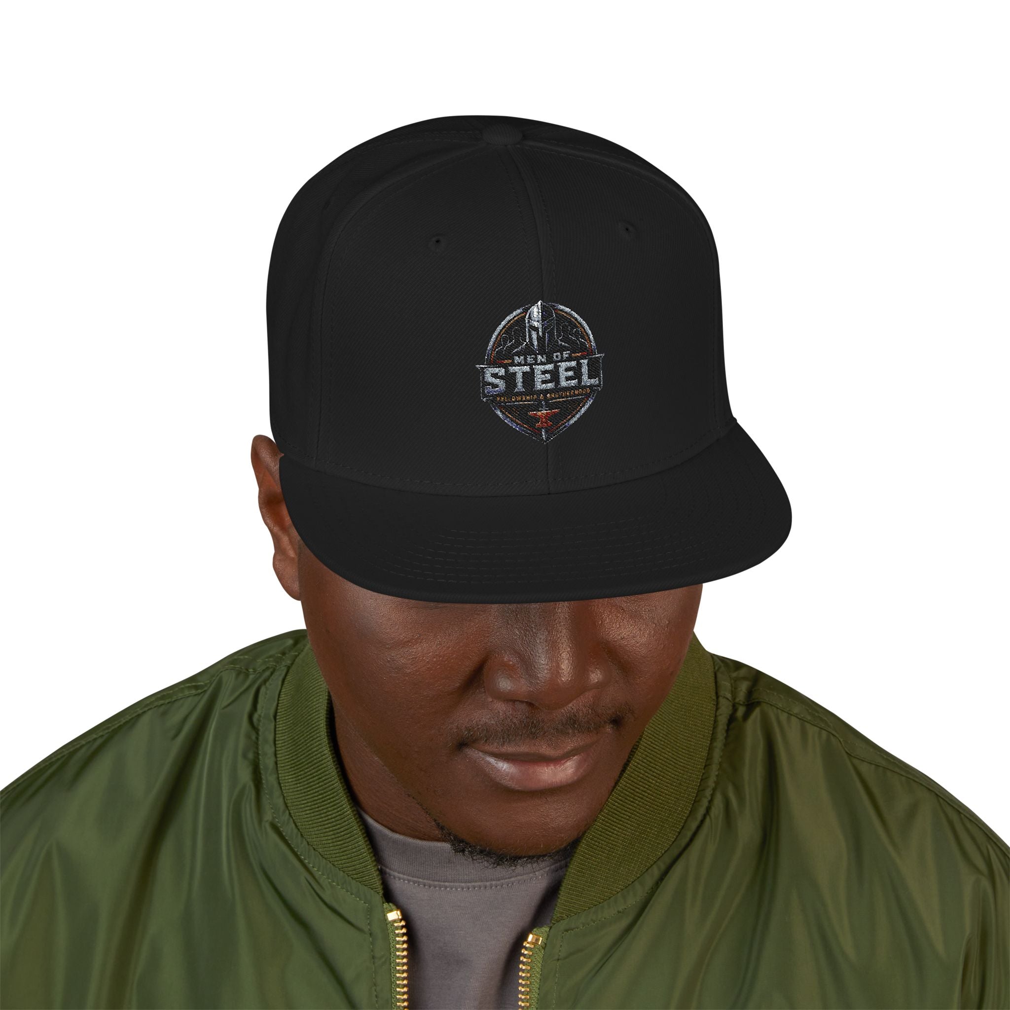 Embroidered Snapback Hat